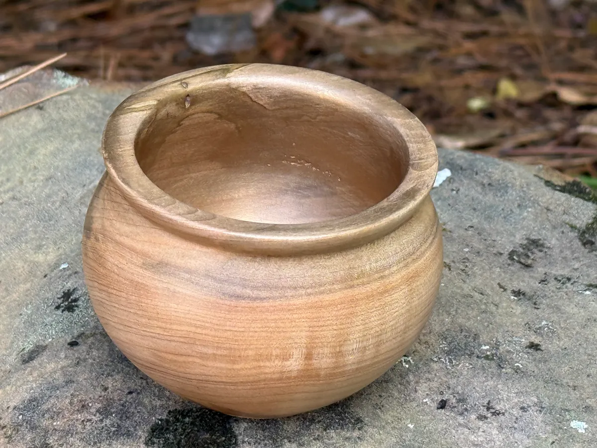 Ambrosia Maple Ring Bowl with Gold Interior 4” x 3” high